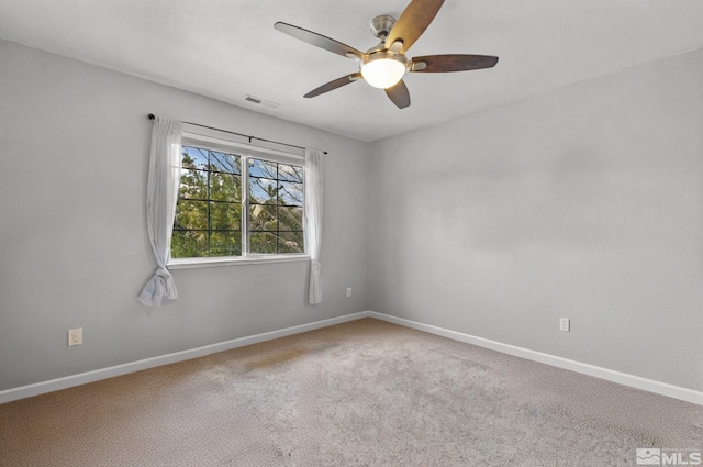 17850 Brushland Dr, Reno, NV 89508 - unfurnished room with a ceiling fan, baseboards, and carpet floors