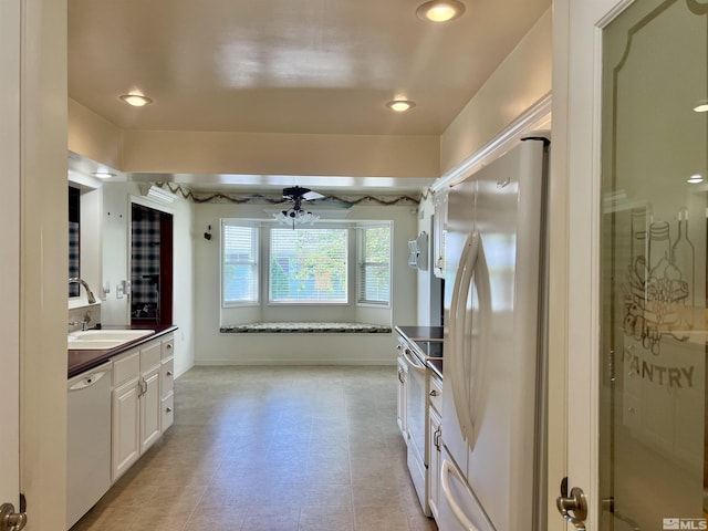 2 N Whitacre St, Yerington, NV 89447 - full bathroom featuring vanity, a ceiling fan, recessed lighting, and baseboards