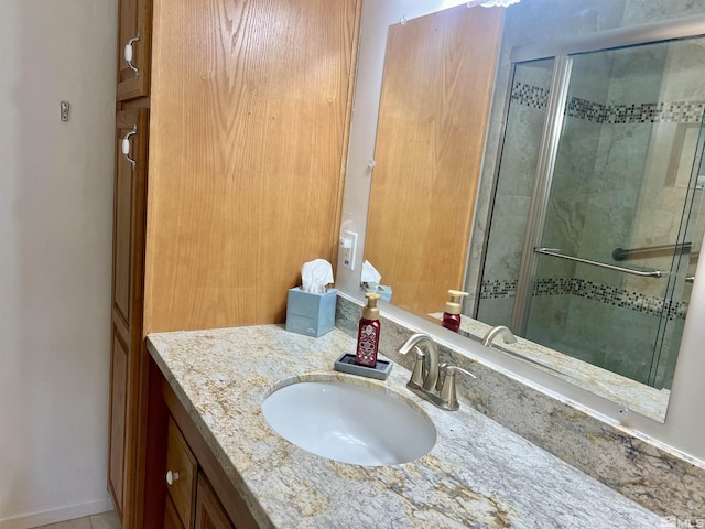 2 N Whitacre St, Yerington, NV 89447 - bathroom featuring a stall shower and vanity