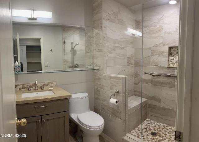 3678 Brighton Way, Reno, NV 89509 - full bathroom with vanity, a shower stall, and toilet