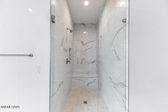 7511 Hoback Dr Unit Windsong 54, Sparks, NV 89436 - full bath with a marble finish shower and recessed lighting