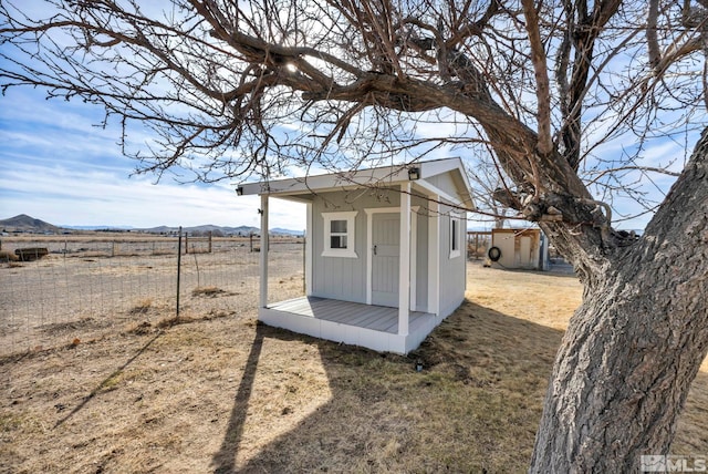 605 E US Highway 95a, Yerington, NV 89447 - view of shed featuring fence and a mountain view