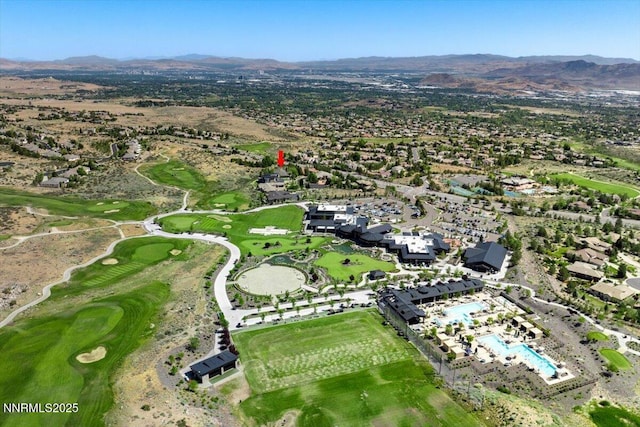 3035 Palmer Pointe Ct, Reno, NV 89511 - aerial view of property's location featuring a mountain backdrop and nearby suburban area