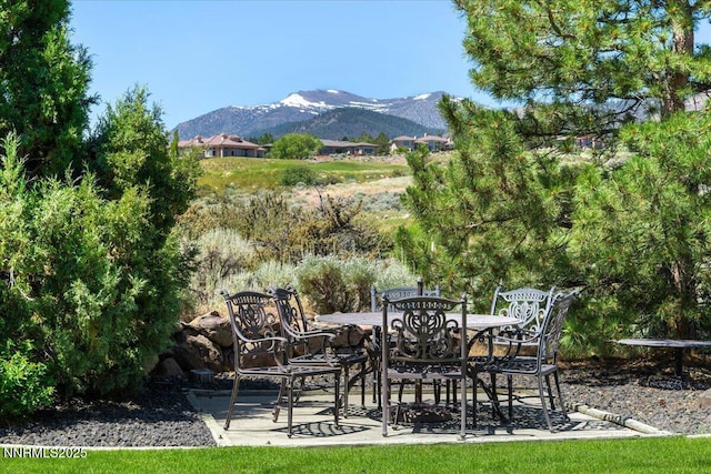 3035 Palmer Pointe Ct, Reno, NV 89511 - view of patio / terrace with a mountain view