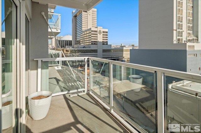 255 N Sierra St Unit 606, Reno, NV 89501 - balcony with a city view