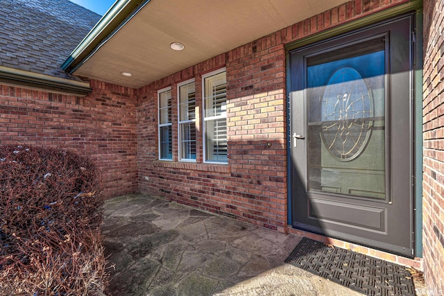 972 Springfield, Gardnerville, NV 89460 - property entrance with brick siding and a porch