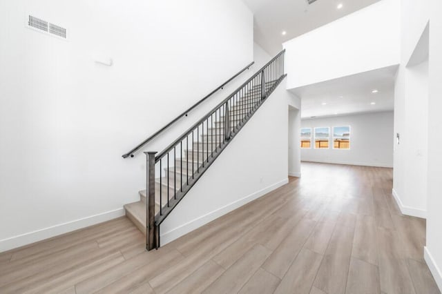 401 Pah Rah Ridge Dr Unit Harris 35, Sparks, NV 89441 - stairway featuring wood finished floors, recessed lighting, and baseboards
