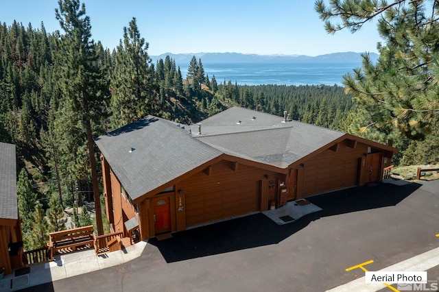 400 Fairview Blvd Unit 155, Incline Village, NV 89451 - view from above of property with a mountain backdrop and a forest