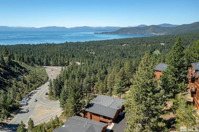 400 Fairview Blvd Unit 155, Incline Village, NV 89451 - aerial view of a heavily wooded area and a water and mountain view