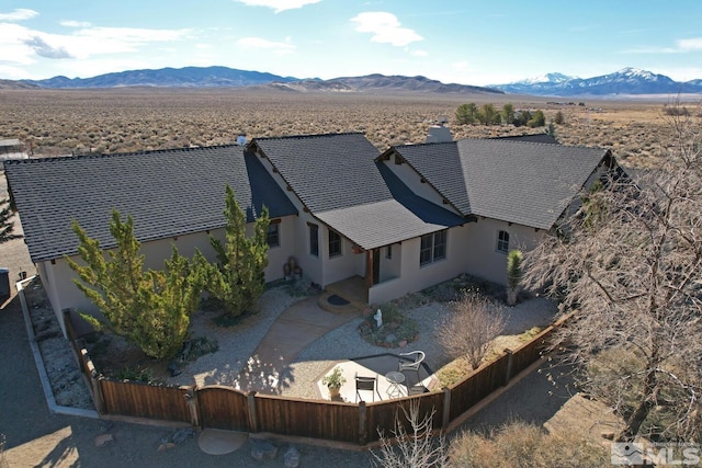 10 Dee Ct, Smith, NV 89430 - view from above of property with a mountain backdrop