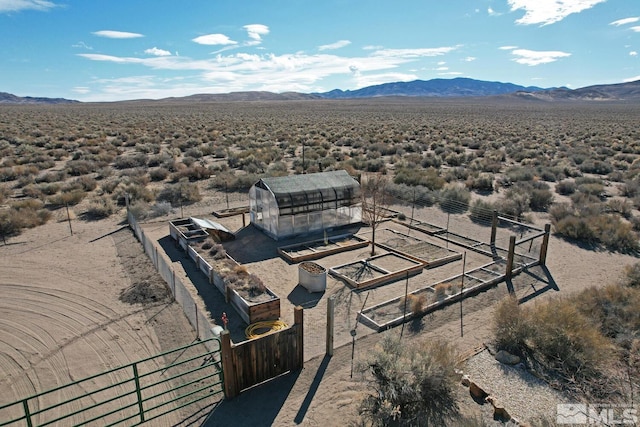 10 Dee Ct, Smith, NV 89430 - view from above of property with mountains and a desert landscape