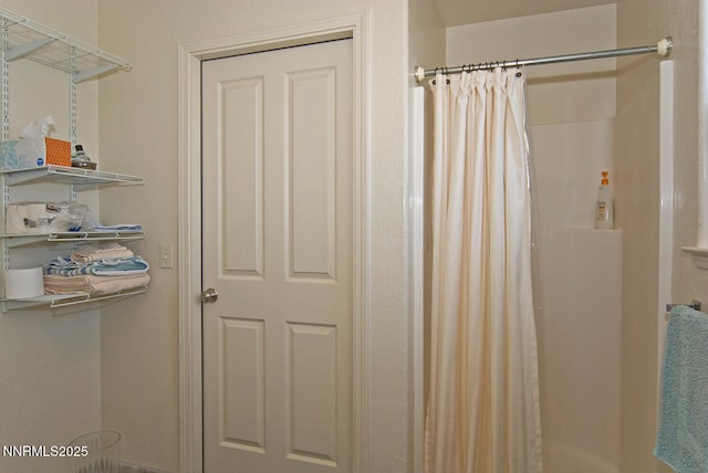 10 Dee Ct, Smith Valley, NV 89444 - bathroom with a shower with shower curtain