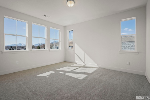 1212 Grove St Unit 73, Carson City, NV 89701 - carpeted empty room featuring healthy amount of natural light, baseboards, and a mountain view