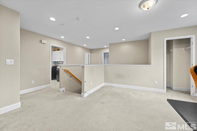 1950 Red Willow Dr, Reno, NV 89521 - below grade area featuring carpet, recessed lighting, and baseboards