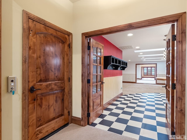 525 Cable Canyon Way, Fernley, NV 89408 - foyer entrance featuring carpet and recessed lighting