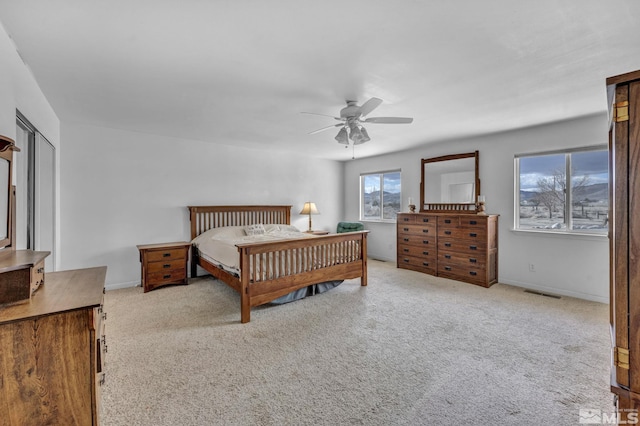 6100 Sage Flat Rd, Reno, NV 89510 - carpeted bedroom with a ceiling fan and baseboards