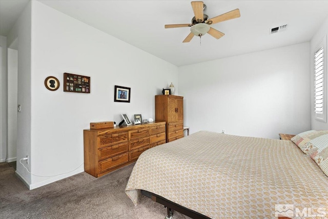 9820 Hafflinger Ln, Reno, NV 89521 - bedroom with carpet floors, baseboards, and ceiling fan