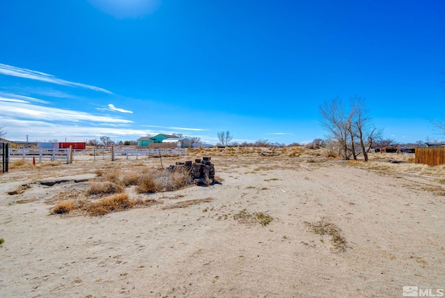 1253 Briggs Ln, Fallon, NV 89406 - view of yard featuring fence and a rural view