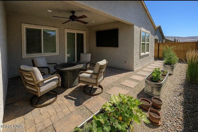 2295 Jagged Peak, Sparks, NV 89436 - view of patio featuring ceiling fan