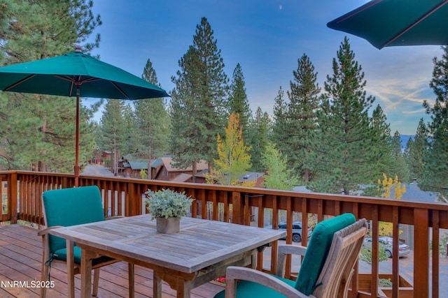 572 Rockrose Ct, Incline Village, NV 89451 - deck featuring outdoor dining area