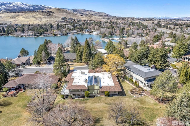 2570 Spinnaker Dr, Reno, NV 89519 - bird's eye view of a water and mountain view