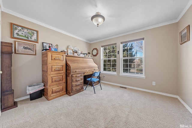 1973 Arabian Ln, Gardnerville, NV 89410 - carpeted office with crown molding and baseboards