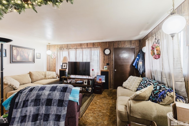 134 E 6th St, Battle Mountain, NV 89820 - living area featuring wooden walls