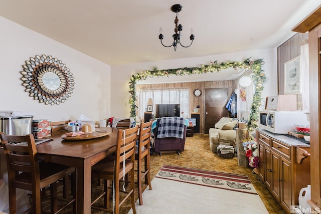 134 E 6th St, Battle Mountain, NV 89820 - dining area featuring a chandelier