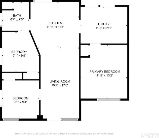 134 E 6th St, Battle Mountain, NV 89820 - floor plan / room layout