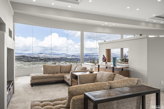3605 Silver Vista Dr, Reno, NV 89511 - living area with recessed lighting and carpet