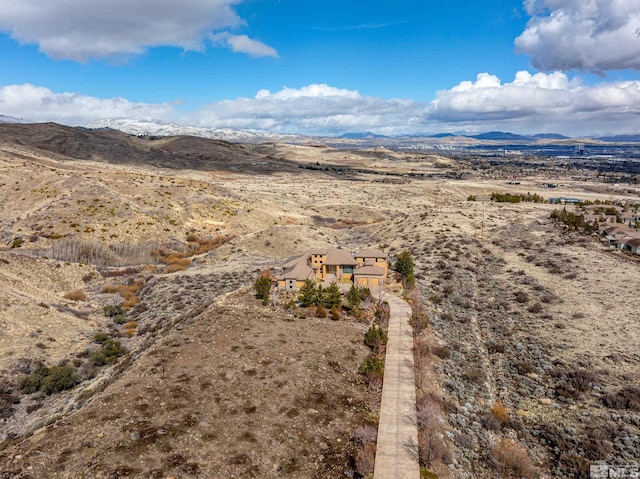 3605 Silver Vista Dr, Reno, NV 89511 - overview of rural landscape featuring a desert landscape and a mountainous background