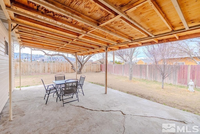 1845 Auburn Way, Reno, NV 89502 - view of patio with a fenced backyard and outdoor dining space