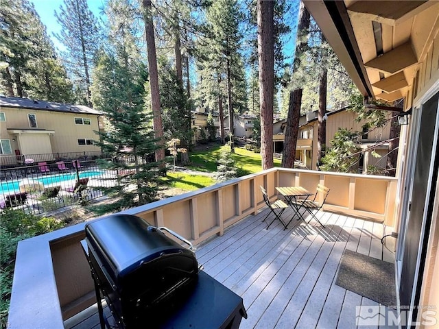 321 Ski Way Unit 29, Incline Village, NV 89451 - wooden terrace featuring fence and grilling area