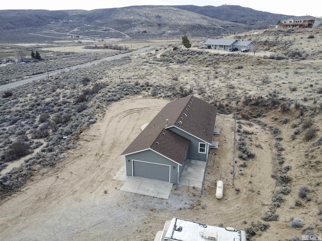 14485 N Red Rock Rd, Reno, NV 89508 - view from above of property with a mountainous background and a desert landscape