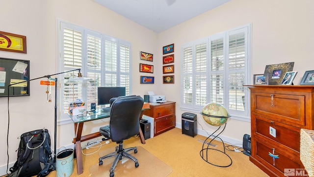 4940 Turning Leaf Way, Reno, NV 89519 - office area featuring light colored carpet and ceiling fan
