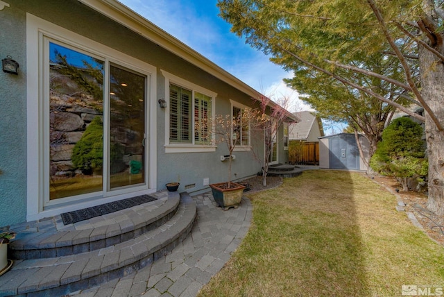 4940 Turning Leaf Way, Reno, NV 89519 - view of yard featuring a storage unit