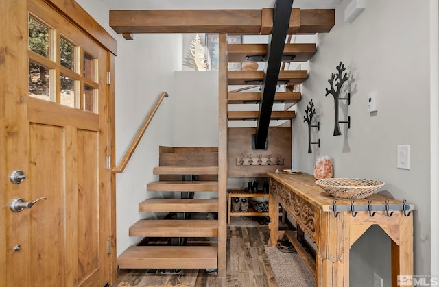 396 Tramway Dr # 3, Stateline, NV 89449 - stairway with wood finished floors