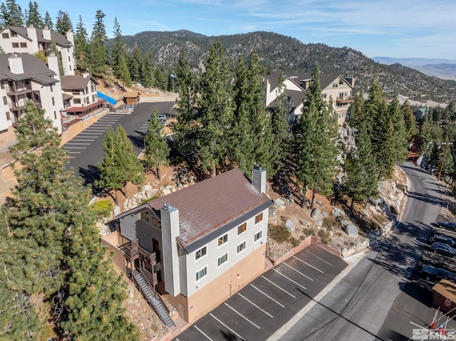 396 Tramway Dr # 3, Stateline, NV 89449 - aerial view of property and surrounding area featuring mountains