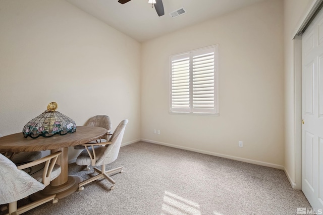 823 Gullane Ct, Dayton, NV 89403 - carpeted office with ceiling fan and baseboards