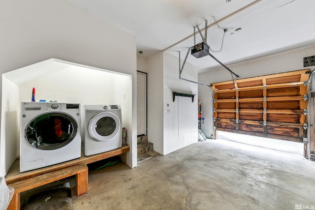 400 Fairview Blvd Unit 217, Incline Village, NV 89451 - garage featuring separate washer and dryer and a garage door opener