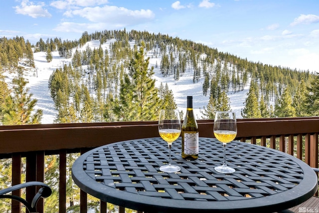 400 Fairview Blvd Unit 217, Incline Village, NV 89451 - snow covered deck with a forest view