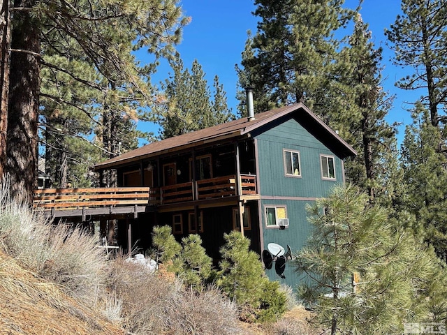 60 Lava Cap, Markleeville, CA 96120 - rear view of property featuring a deck