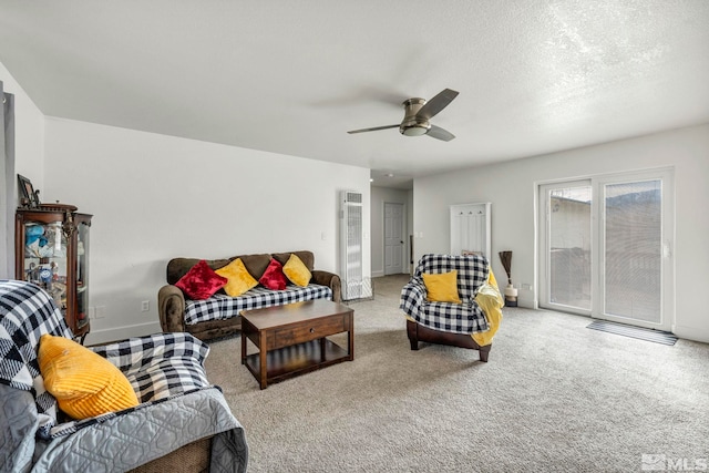 285 James Ave, Dayton, NV 89403 - carpeted living area with a ceiling fan and baseboards