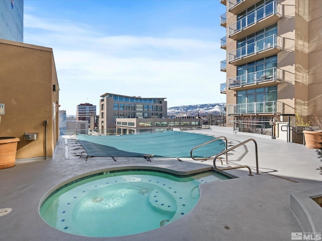 50 N Sierra Unit 605, Reno, NV 89501 - community pool with a patio area and a view of city