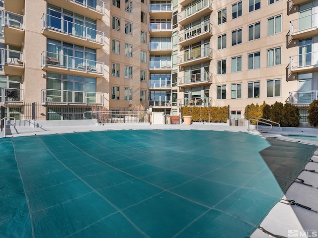 50 N Sierra Unit 605, Reno, NV 89501 - view of swimming pool featuring fence