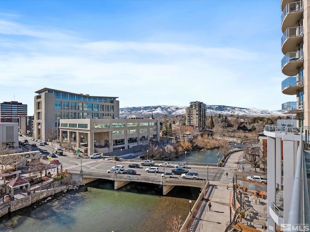 50 N Sierra Unit 605, Reno, NV 89501 - water view with nearby urban area and a notable bridge