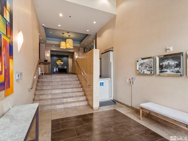 50 N Sierra Unit 605, Reno, NV 89501 - stairway with recessed lighting and baseboards