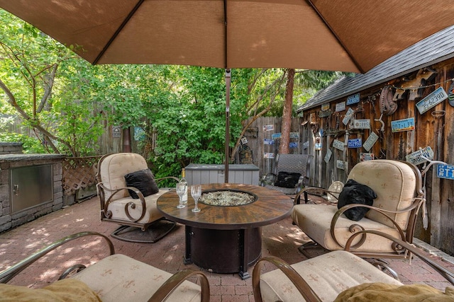 182 Mill St, Genoa, NV 89411 - view of patio featuring exterior kitchen