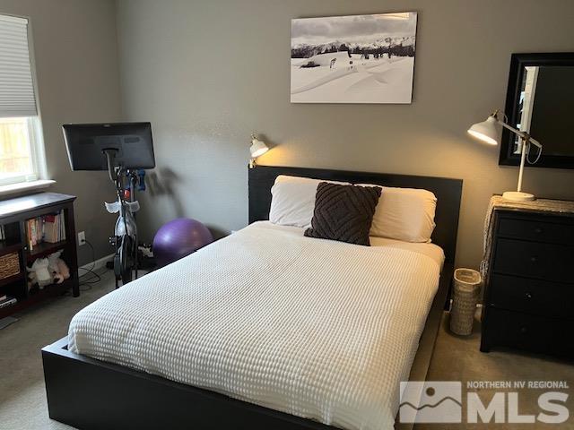 bedroom with carpet floors
