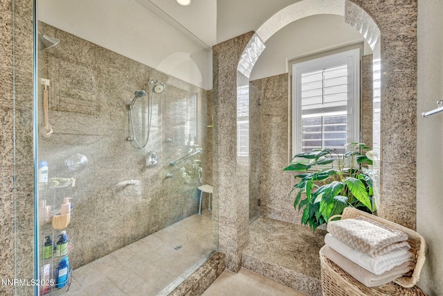 10100 Via Ponte, Reno, NV 89511 - full bathroom featuring tiled shower and tile patterned floors